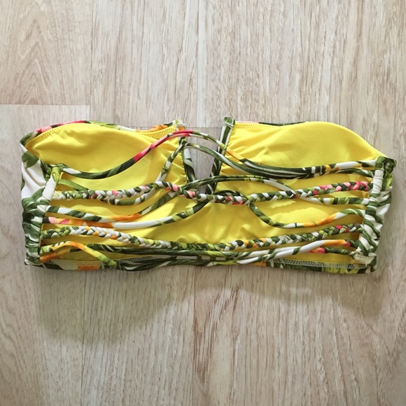 👙 2 for $15 👙 tropical print bandeau bikini - Picture 2 of 2